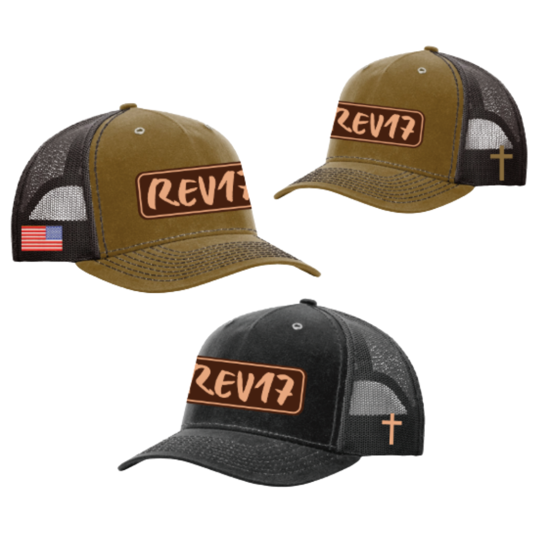 REV17 Waxed Patch Trucker Hat